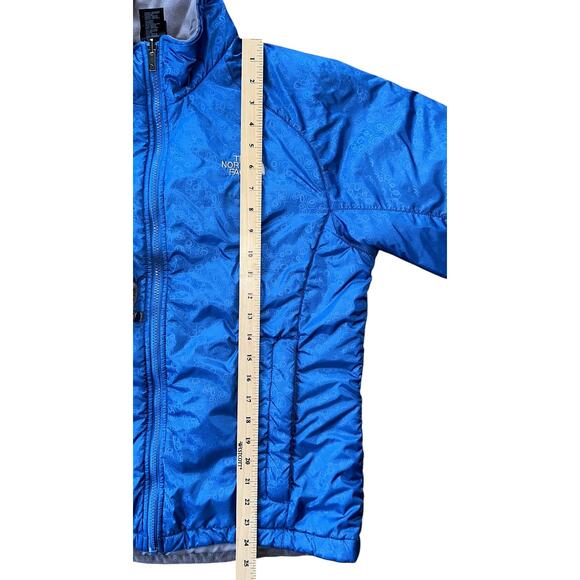 The North Face Blue Padded Puffer Full-Zip Jacket Women's Large - Picture 2 of 7